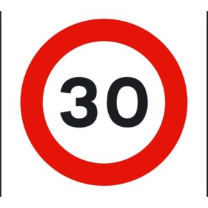لوحة سرعة 30
