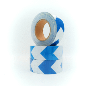 شريط عاكس للسلامة أبيض ازرق 5 سم × 25 م