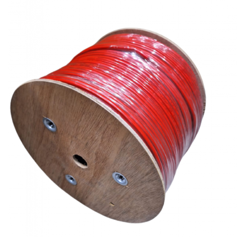 سلك إنذار حريق 1.5 ملم - بكرة 16 سلك انزار احمر اسود 1 سلك انذار